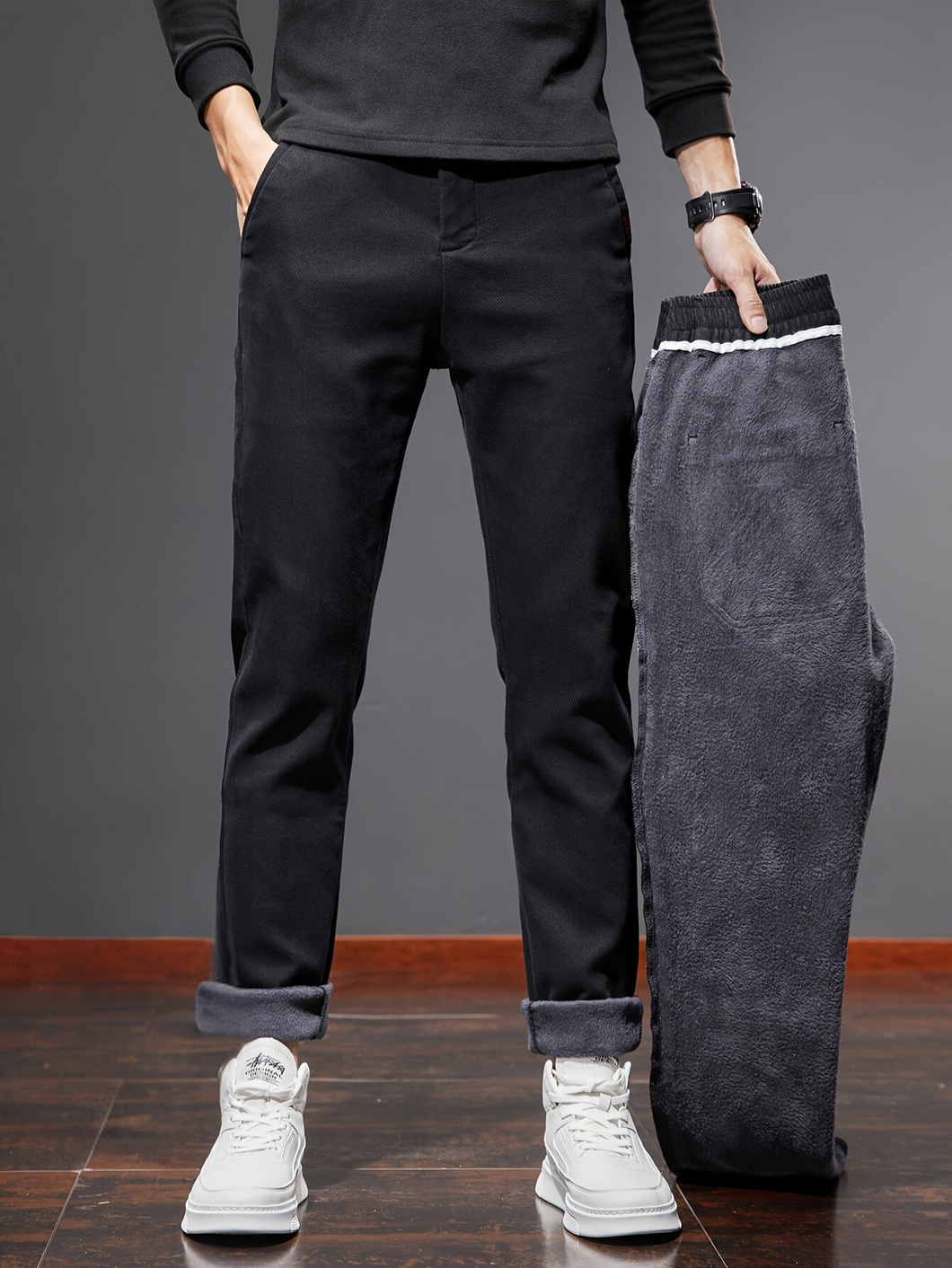 Kevin | Fleece Formal Winter Pants