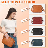 Large Capacity Three-Layer Leather Crossbody Shoulder & Clutch Bag bags luxury handbagsLadies Zip Satchel Bags