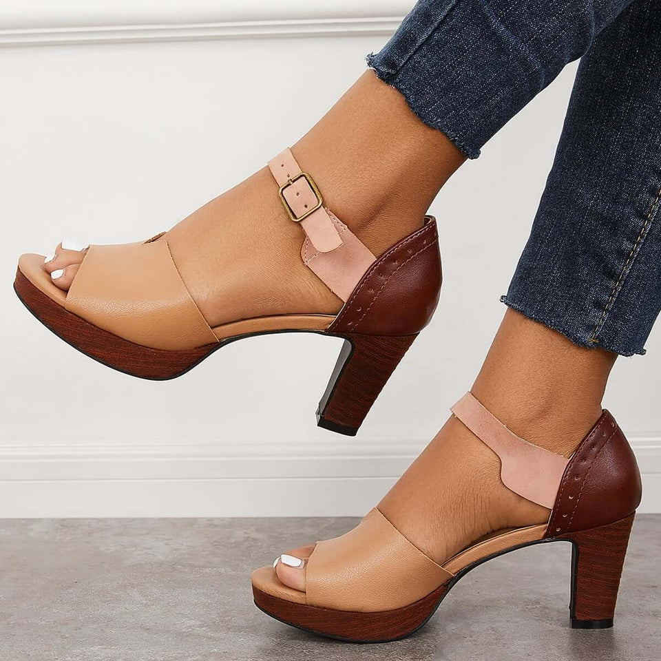 Chunky block heel store shoes